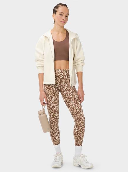 Sweaty Betty Power Gym Leggings - view 2, Beige Ink Leopard Print