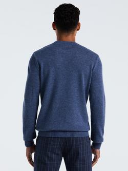 Original Penguin Crew Neck Lambswool Jumper - view 2, Sargasso Sea