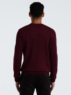 Original Penguin Crew Neck Lambswool Jumper - view 2, Cabernet