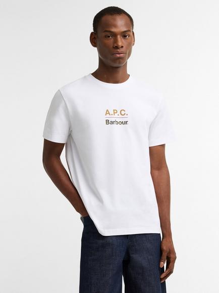 Barbour x A.P.C. T-Shirt, White, White