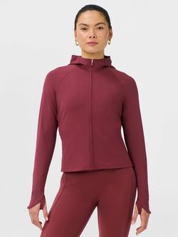Sweaty Betty Runner's High Zip Up Top, Merlot, Merlot