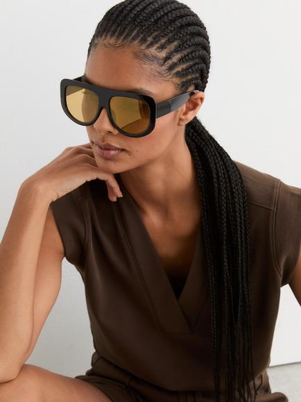 Reiss Willa V Neck Tank Top, Chocolate - view 2, Chocolate Brown