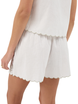 Accessorize Tropical Cutout Shorts, Ivory - view 2, Ivory