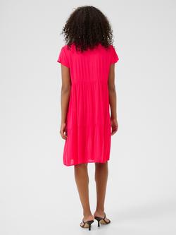 KAFFE Kamarianah V-Neck Tunic Dress, Pink - view 2, Pink