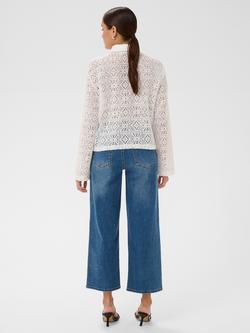 KAFFE Kacindy Crochet Lace Shirt, Chalk - view 2, Chalk
