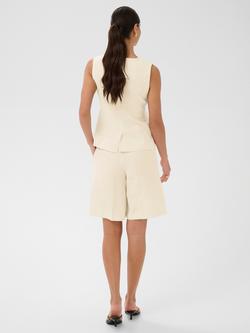 KAFFE Kaannetta Sleeveless Waistcoat, Feather Gray Melange - view 2, Feather Gray Melange
