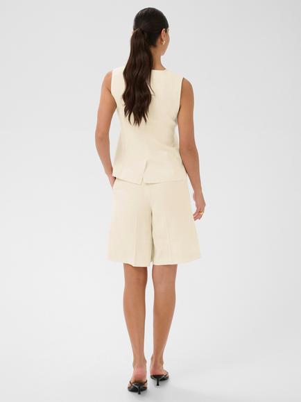 KAFFE Kaannetta Sleeveless Waistcoat, Feather Gray Melange - view 2, Feather Gray Melange