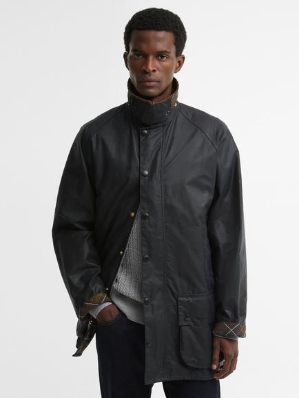 Barbour Icons Beaufort Waxed Cotton Jacket, Navy, Navy