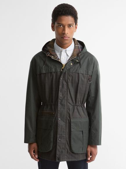 Barbour Icons Tartan Durham Waxed Jacket, Classic Tartan, Classic Tartan