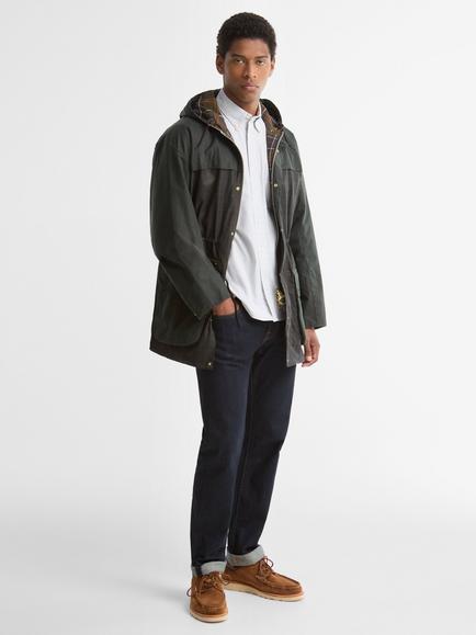 Barbour Icons Tartan Durham Waxed Jacket, Classic Tartan - view 2, Classic Tartan