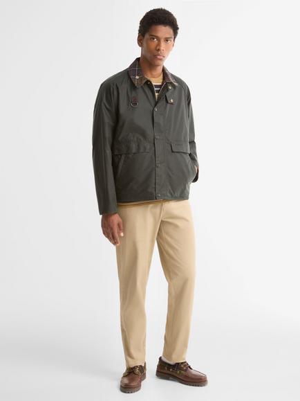 Barbour Icons Spey Waxed Jacket, Sage - view 2, Sage