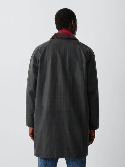 Barbour Tomorrow's Archive Tartan Lorden Waxed Jacket, Shadow Tartan - view 2, Shadow Tartan