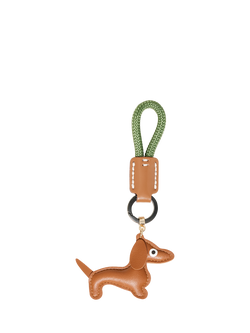 ICHI Iaasa Dachshund Charm Keyring, Cacao Nibs, Cacao Nibs