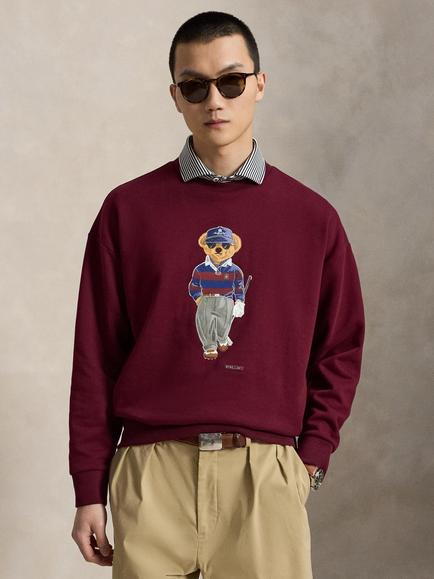 RLX Cotton Blend Knit Sweatshirt, Classic Wine, Classic Wine