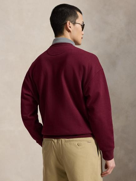 RLX Cotton Blend Knit Sweatshirt, Classic Wine - view 2, Classic Wine