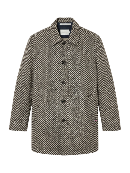 Peregrine Scout Wool Coat, Oak Heringbone, Oak Heringbone