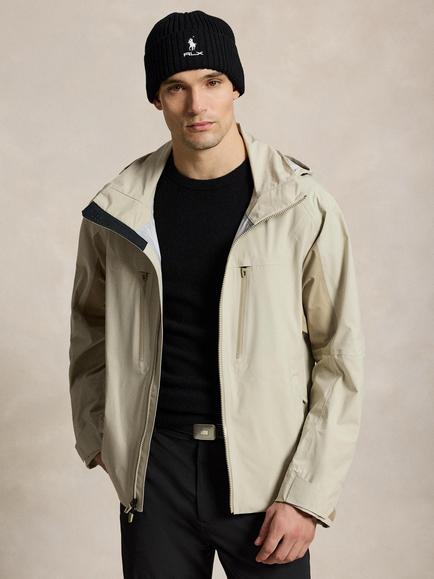 RLX Tri-Layer Water-Repellent Windbreaker Jacket, Khaki/Multi, Khaki Multi