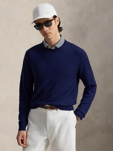 RLX Crew Neck Wool Jumper, Refined Navy, Refined Navy