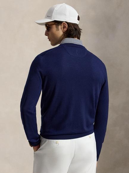 RLX Crew Neck Wool Jumper, Refined Navy - view 2, Refined Navy