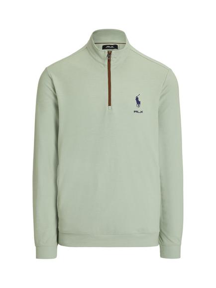 Ralph Lauren RLX Quarter Zip Pullover Top, Light Green, Light Green