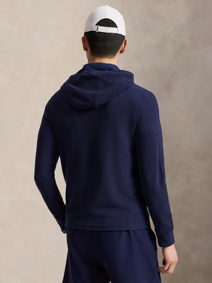 RLX Waffle Knit Hoodie, Refined Navy - view 2, Refined Navy