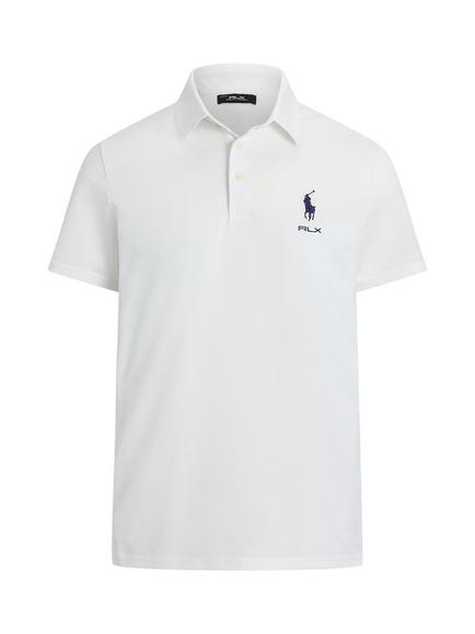 Ralph Lauren RLX Cotton Blend Polo Shirt, Ceramic White, Ceramic White