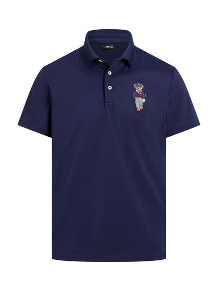 Ralph Lauren RLX Polo Bear Polo Shirt, Refined Navy, Refined Navy