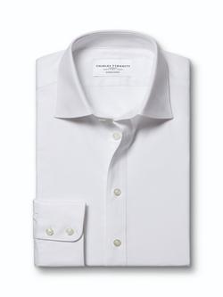Charles Tyrwhitt Egyptian Cotton Luxury Twill Extra Slim Fit Shirt, White - view 2, White