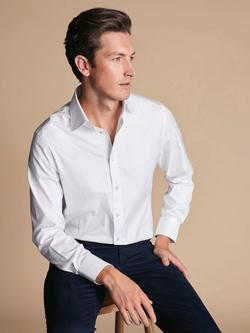 Charles Tyrwhitt Egyptian Cotton Luxury Twill Classic Fit Shirt, White, White