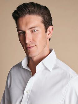 Charles Tyrwhitt Egyptian Cotton Luxury Twill Classic Fit Shirt, White - view 2, White