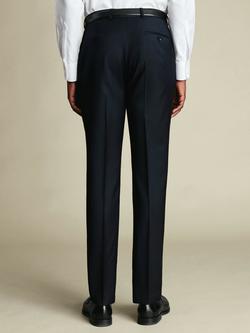 Charles Tyrwhitt Super 100's Merino Wool Suit Trousers - view 2, Navy