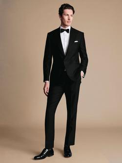 Charles Tyrwhitt Classic Fit Peak Lapel Dinner Suit Jacket, Black - view 2, Black
