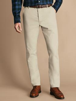 Charles Tyrwhitt Slim Fit Ultimate Non-Iron Chinos - view 2, Stone