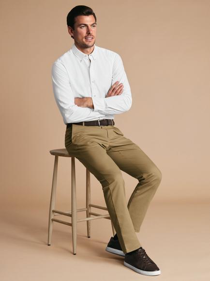 Charles Tyrwhitt Slim Fit Ultimate Non-Iron Chinos, Tan