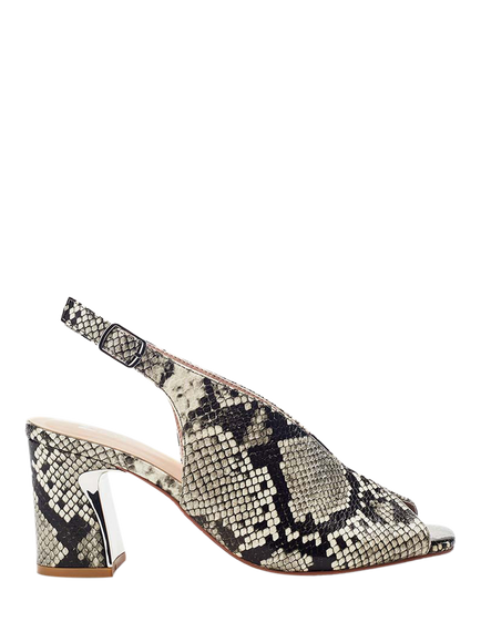 Moda in Pelle Love Peep Toe Slingback Sandals, Grey Mix