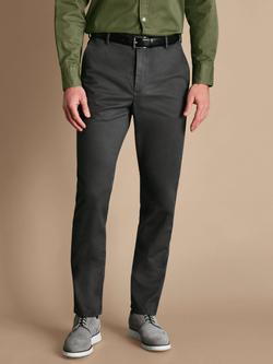 Charles Tyrwhitt Cotton Blend Chino Trousers, Dark Grey