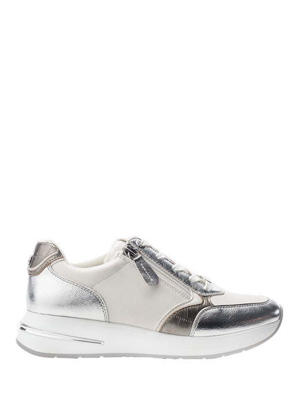 Moda in Pelle Bellaa Porvair Lace Up Trainers, White, White
