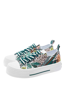 Moda in Pelle Betta Lace Up Trainers, Multi - view 2, Multi