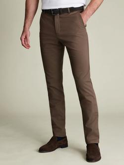 Charles Tyrwhitt Cotton Blend Chino Trousers, Mocha