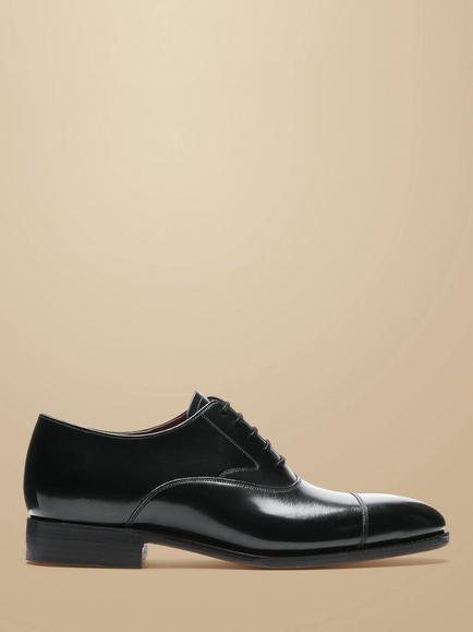 Charles Tyrwhitt Leather Oxford Shoes, Black, Black