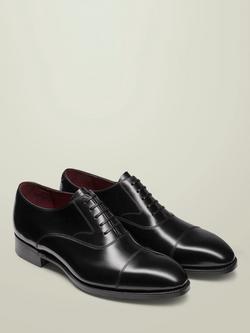 Charles Tyrwhitt Leather Oxford Shoes, Black - view 2, Black