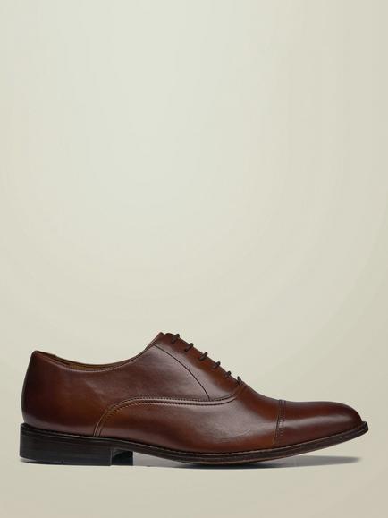 Charles Tyrwhitt Leather Lace Up Oxford Shoes, Chocolate Brown, Chocolate Brown