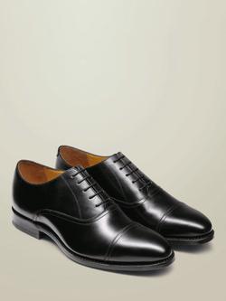 Charles Tyrwhitt Leather Lace Up Oxford Shoes, Black - view 2, Black