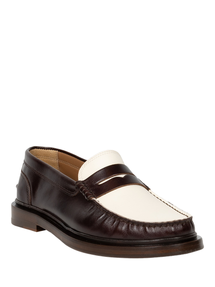 Bobbies Jessie Leather Loafers - view 2, Irish Coffee & Cream