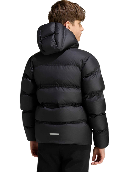 adidas Kids' Synthetic Down Jacket, Black/Reflective Silver - view 2, Black/Reflective Silver