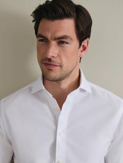 Charles Tyrwhitt Pure Cotton Long Sleeve Shirt, White - view 2, White