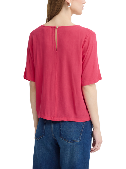 ICHI Marrakech V-Neck Top, Azalea - view 2, Azalea