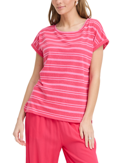 ICHI Yulietta Stripe T-Shirt, Wild Orchid, Wild Orchid