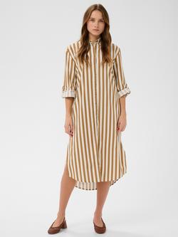 Saint Tropez Striped Shirt Dress, Tigers Eye Stripe