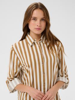 Saint Tropez Striped Shirt Dress - view 2, Tigers Eye Stripe